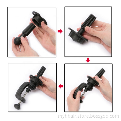 Free Get T Needle Holder Training Mannequin Head Canvas Block Head Display Styling Mannequin Manikin Head Wig Stand